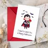 Compra directa transfronteriza de tarjetas de felicitación de Halloween, lindas tarjetas de mensaje de bendición festiva de vampiro con juego de sobres
