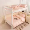 2026 Nuevo Modelo Algodón Puro Color Sólido 40 Hilos 13372 Juego de Sábana Plana y Sábana Ajustable para Dormitorio Estudiantil Juego de Tres Piezas