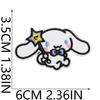 Hsiao Tian Pegatinas de Tela Bordadas de Anime Japonés Parches de Dibujos Animados Lindos Cachorros Etiquetas Bordadas para Computadora Decoración de Bolsos Sello