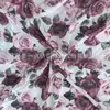 Nuevo Patrón Floral Crepé 75D Ligero Transpirable Tela de Poliéster 75Gsm Primavera y Verano Vestido Hanfu Lolita Material