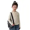 Camiseta YOJIA para Niñas 2026 Otoño Nueva Sudadera con Capucha Casual de Manga Larga Top Casual Infantil para Niños Mayores
