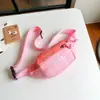 Bolsa Infantil 2025 Novo Estilo Coreano Letra Color Blocking Bolsa de Peito para Bebê Estilosa Leve Transversal para Meninos e Meninas Pequena Bolsa de Cintura