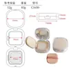 Fábrica Lili de Shantou Caja Transparente Cuadrada de 12g tipo Cushion con Esponja para Cushion BB Cream y Base Líquida