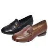 2026 Nuevos Zapatos Mocasines de Moda para Mujer, Estilo Británico, de Cuero Suave, sin Cordones, Corte Profundo, para Primavera y Otoño