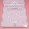 2018 Nuevo tocado de novia collar tres piezas Corona accesorios de boda set de novia fabricantes al por mayor en stock