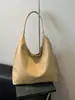 Bolso de Mano Casual de Gran Capacidad para Mujer, Tendencia Transfronteriza, Bolso de Hombro con Textura de PU, Bolso Tote de Moda Estilo Perezoso para Debajo del Brazo