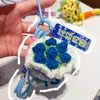 Festival do Meio Outono Pequenos Presentes Pingente de Chaveiro Buquê de Lã Pingente de Bolsa de Buquê Crocheted à Mão Presente Prático