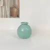 Estilo Ins Jarrón Redondo Pequeño Flores Secas Flores Artificiales Colorido Set de Botellas de Cerámica Decoración para Dormitorio Sala de Estar Mini Adornos Pequeños