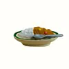 Tienda de comestibles japonesa Zakka, tienda de té, tres flores, gato, mono, cafetería, adornos de escritorio, escena en miniatura, pequeños adornos