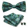 Pajarita Plana Jacquard Floral de Boda y Negocios para Hombre Accesorios de Vestimenta Formal para Novio y Padrinos