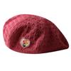 Bonito sombrero japonés dulce boina versátil para mujer verano fino parche adorable sombrero de calabaza Red social ins aprendizaje
