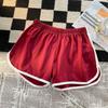 Shorts Esportivos Femininos Verão Exportação Venda Quente Novo Roupa Exterior Feminina Branco Casual para Casa Cintura Alta Solto Calça de Pijama Tendência