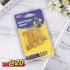 Ferretería al por mayor: Broches para ceñir la cintura, Broches plateados, Broches dorados, Paquete blíster de 40 broches, Suministro de tienda de dos yuanes