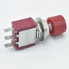 Interruptor de Botón Leniu Technology PS-102 con HAt Tipo Botón de Reinicio de Tres Pines 250V3A Interruptor de Botón