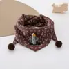 Gola de Pescoço Infantil Outono Inverno Lenço Quadrado Lindo Quente Lenço Triângulo para Bebês Meninos Meninas Viagem à Prova de Vento Lenço de Desenho Animado
