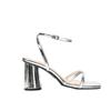 Sandálias de salto alto femininas de fábrica, bico quadrado, salto grosso, bico aberto, sexy, lindo, fivela de uma palavra, todos os sapatos femininos elegantes