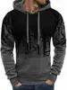 Suéter con Capucha para Hombre de Talla Grande Explosiones de Comercio Exterior Invierno 2019 Estampado de Letras de Personalidad Top Casual para Hombre para Hombre
