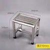 Taburete Cuadrado para Personas Mayores, Taburete de Baño con Cuatro Patas, Taburete Antideslizante para Baño para Personas Mayores