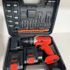 Taladro de Impacto Manual Multifuncional Personalizado Destornillador con Batería de Litio Herramientas Eléctricas para el Hogar Ferretería Carpintería Set de Carga