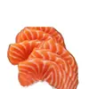 Salmón fresco de Xinjiang, sección media, recién cortado, auténticos filetes de pescado crudo, congelado y listo para comer