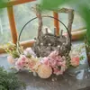 Decoración colgante de pared Dulce Brisa de Primavera Diseño de Flores Ramo de Boda Decoración de Pared Colgante de Pared Flores Artificiales Transfronterizas Decoración del Hogar
