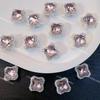 Broca cravejada de prata polvo multicolorido trevo de quatro folhas cristal zircônia pulseira de miçangas diy corrente de celular joia acessórios de miçangas