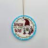 Colgante Cerámico Navideño 2024 Transfronterizo Amazon Colgante Redondo para Colgar Adornos para Árbol de Navidad DIY Accesorios