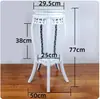 Suporte de Flores Plástico Multi-Camadas Suporte para Vasos de Plantas Verdes Estilo Chinês Antigo Sala de Estar Varanda Interior Suporte de Armazenamento de Chão