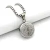 Moda Europea y Americana Transfronterizo Religioso Cobre Colgante Joyería Medalla Collar Virgen María Católica Santos Collar Venta al por mayor