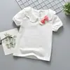 Ropa para niños 2021 primavera y otoño verano nuevo niños elegante dulce camiseta con solapa niños lindo top con solapa