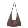 Bolso de viaje de gran capacidad para mujer, nuevo bolso de hombro retro de moda 2024, bolso de mano informal sencillo con diseño esmerilado debajo del brazo.