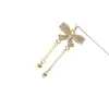Contas Espaçadoras de Borboleta com Franja de Zircônia Color-Preserving Preenchidas com Ouro 14K Acessórios para Joias Artesanais DIY Acessórios para Pulseiras de Cristal com Contas
