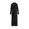 Atacado de Fabricantes de Roupas Femininas Transfronteiriças 2025 Novas Moda Elegante Europeia e Americana Vestidos Decorativos Plissados