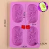 Estilo Fresco e Simples Folha de Tartaruga Oval Quadrado Grande Sabonete Artesanal Molde de Silicone Molde Antiaderente para Sabão Frio e Sabão com Óleo Essencial