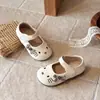 Sandalias de Gato de Dibujos Animados para Bebés Niñas Primavera 2026 con Decoración de Lazo, Zapatos Infantiles Lindos y Dulces, Versátiles