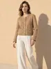 Abrigo de Cachemira Huang Yuxiang Otoño/Invierno 2026, Abrigo Corto Estilo Chanel para Mujeres Petites, Abrigo de Lana para el Trabajo para Mujeres