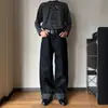 Jeans Patchwork Design de Bolinhas Americanas com Borda Rasgada Perna Reta para Homens e Mulheres Soltos High Street Perna Reta Emagrecedor Versátil Calça Longa