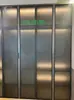 Puertas de Gabinete de Vidrio Minimalistas, Puertas de Gabinete de Vino de Aleación de Aluminio, Librerías de Lujo Ligero, Aparadores, Puertas Abatibles de Vidrio Templado, Extremadamente Estrechas