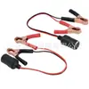 Adaptador de Cable Rojo * Negro para Encendedor de Cigarrillos de Coche de 12-24V a Pinza de Batería Chapada en Cobre