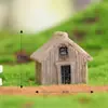 Adornos de Micro Paisaje de Musgo Casa de Madera de Resina Ensamblaje DIY Adornos Pequeños
