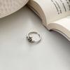 Anillo Planet para mujer, diseño de nicho personalizado, plata antigua, estilo desgastado, estilo coreano, retro, punk, apertura