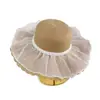 Sombrero de Paja con Encaje y Perlas para Mujer, Sombrero de Sol de Moda Versátil para Verano, Viajes a la Playa y Vacaciones, Sombrero de Ala Ancha