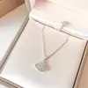 Collar de Clavícula con Forma de Abanico de Pedrería de Lujo de Alta Gama de Moda para Mujer 2025 Nuevo al por Mayor
