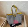 Bolso de mano de lona a rayas de gran capacidad estilo coreano, moderno, simple, casual, bolso de hombro minimalista, bolso de lona estilo coreano para mujer