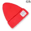 Outono e Inverno novo estilo coreano chapéu pontudo com etiqueta cor doce chapéu alto chapéu quente de tricô chapéu de lã estilo casal