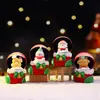 Meia de Natal Presente Pequena Bola de Cristal Enfeite de Mesa de Natal Enfeite de Bola d'Água Luminosa Presente para Crianças