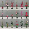Decoración de Plato de Sashimi, Guarnición de Plato Frío para Catering de Hotel, Decoraciones de Flores y Hierbas de Plástico para Platos, Adornos Pequeños, Flor de Ciruelo de Invierno