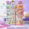 Libro de Juego de Coches en Movimiento de Dibujos Animados Juguete Infantil Descompresión Hecho a Mano DIY Juego de Mesa Puzzle Escena Creativa Libro Silencioso Portátil