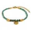 Estilo de Moda Ins Europeu e Americano Nicho Colorido Aço Inoxidável Banhado a Ouro 18K Pulseira Personalizada com Contas de Frutas para Mulheres