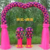 Arco de Flores de Seda Puerta de Flores Completa Puerta de Flores para Boda Evento de Celebración de Apertura de Tienda Nuevo Arco de Flores Soporte para Flores Accesorios de Flores para Boda